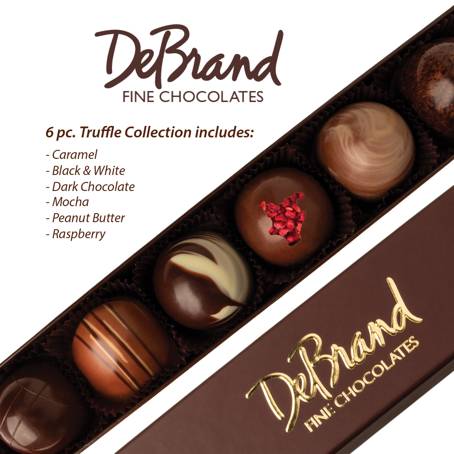 Gourmet Chocolates 6-piece Truffles